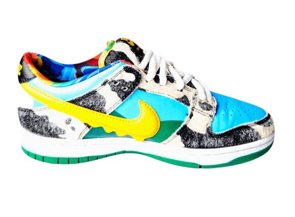 COPY NIKE Ben & Jerry\'s x Dunk Low SB \'Chunky Dunky\' Sneakers Size 7 main image 10